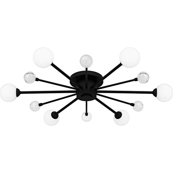 Semi-Flush Mts. Glass Down by Quoizel ( 10 | QSF6781MBK Quoizel Semi-Flush Mount ) 