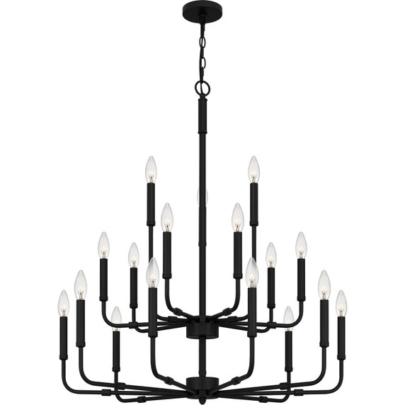 Mid. Chandeliers Candle by Quoizel ( 10 | ABR5132MBK Abner ) 