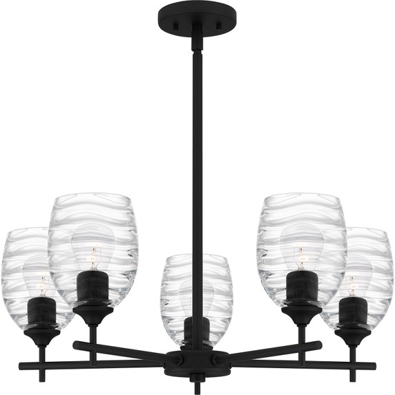 Mid. Chandeliers Glass Up by Quoizel ( 10 | LCY5025MBK Lucy ) 