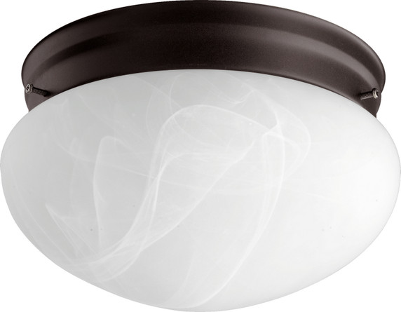 Flush Mounts Bowl Style by Quorum ( 19 | 3021-8-86 3021 Faux Alabaster Mushrooms ) 