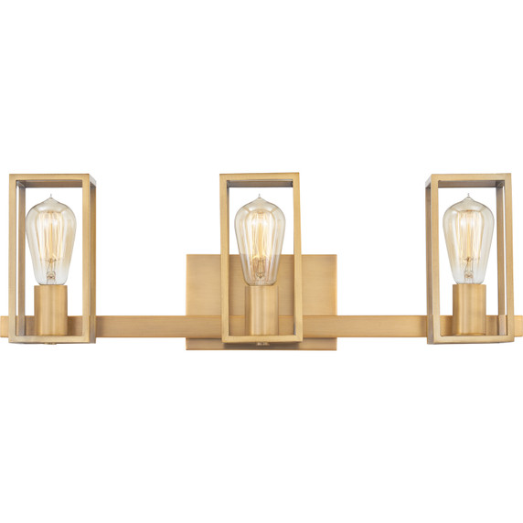 Bathroom Fixtures Three Lights by Quoizel ( 10 | LGN8724WS Leighton ) 
