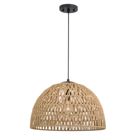 Pendants Fabric Shade by Vaxcel ( 63 | P0405 Nassau ) 