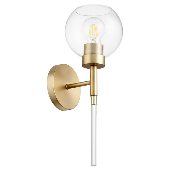 Sconces Single Glass by Quorum ( 19 | 5317-1-80 VolÃ¡n ) 