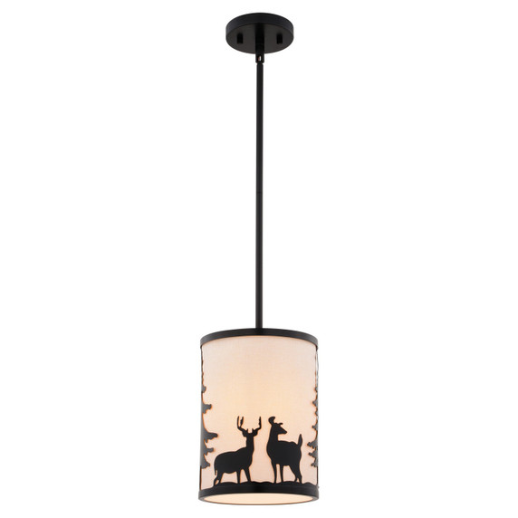 Mini Pendants Drum Shade by Vaxcel ( 63 | P0417 Acadia ) 