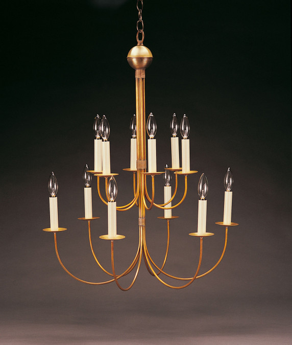 Mid. Chandeliers Candle by Northeast Lantern ( 196 | 912-AB-LT12 Chandelier ) 