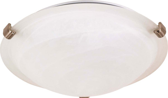Flush Mounts Bowl Style by Nuvo Lighting ( 72 | 60-270 Tri Clip Brushed Nickel ) 