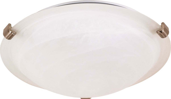 Flush Mounts Bowl Style by Nuvo Lighting ( 72 | 60-271 Tri Clip Brushed Nickel ) 
