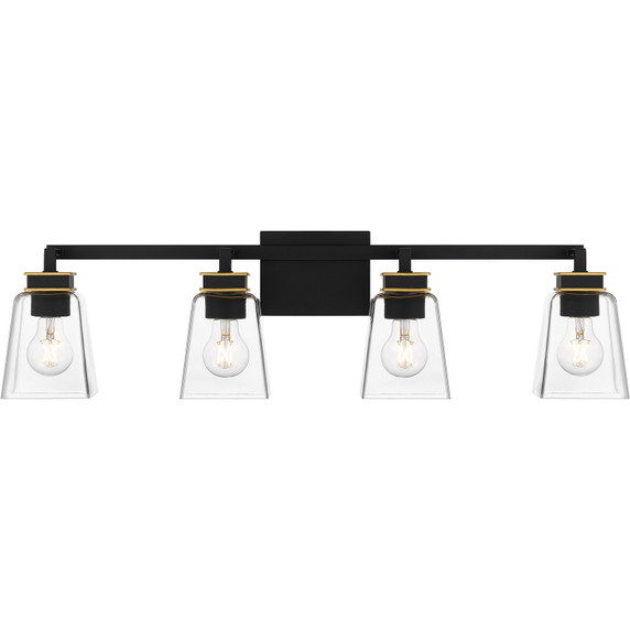 Bathroom Fixtures Four Lights by Quoizel ( 10 | ALY8632MBK Almany ) 