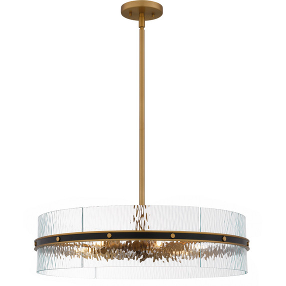 Mid. Chandeliers Glass Up by Quoizel ( 10 | REA2824MBK Reagan ) 