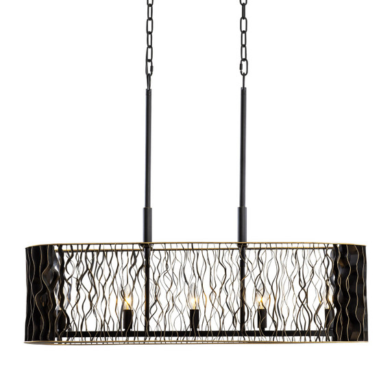 Linear/Island 4 Light + by Varaluz ( 137 | 380N05MBFG Estela ) 