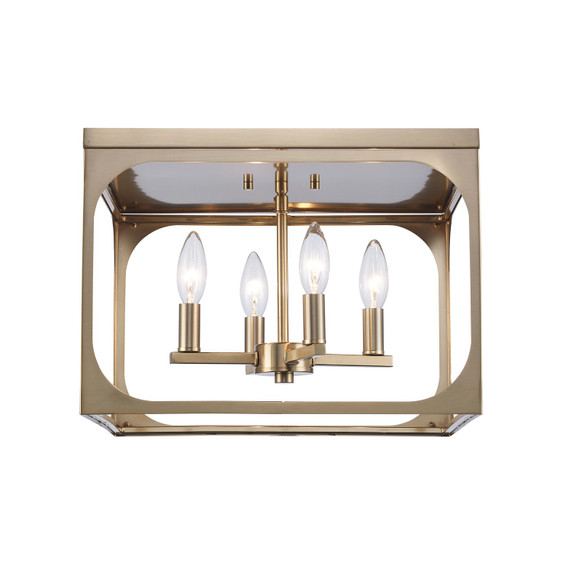 Flush Mounts Cage Style by Trans Globe Imports ( 110 | 11711 AG Ruby Ridge ) 