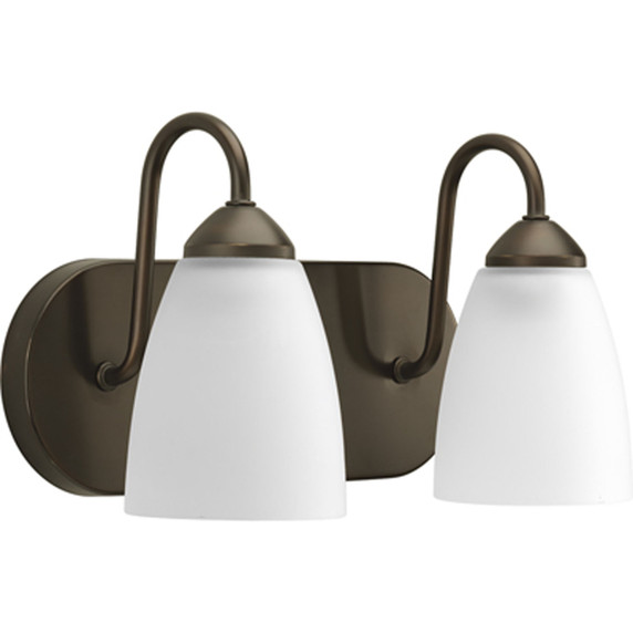 Bathroom Fixtures Two Lights by Progress Lighting ( 54 | P2707-20 Gather ) 