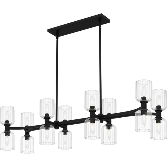 Linear/Island 4 Light + by Quoizel ( 10 | RMD846MBK Ramada ) 