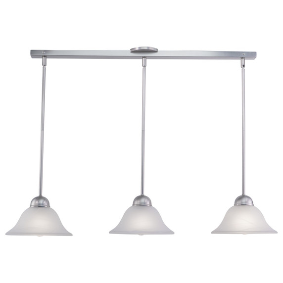 Linear/Island 3 Light Bar by Vaxcel ( 63 | PD5027BN Da Vinci ) 