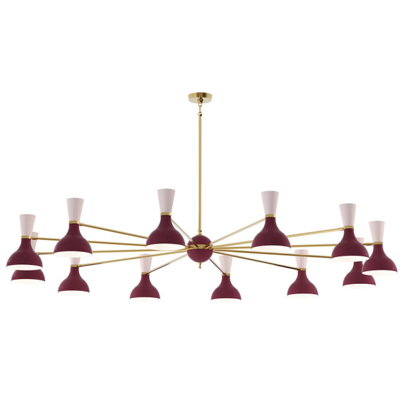 Large Chandeliers Metal Shade by Robert Abbey ( 165 | SM12RW Clare ) 