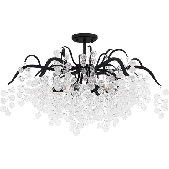 Semi-Flush Mts. Glass Down by Quoizel ( 10 | MAP1728EK Maple ) 