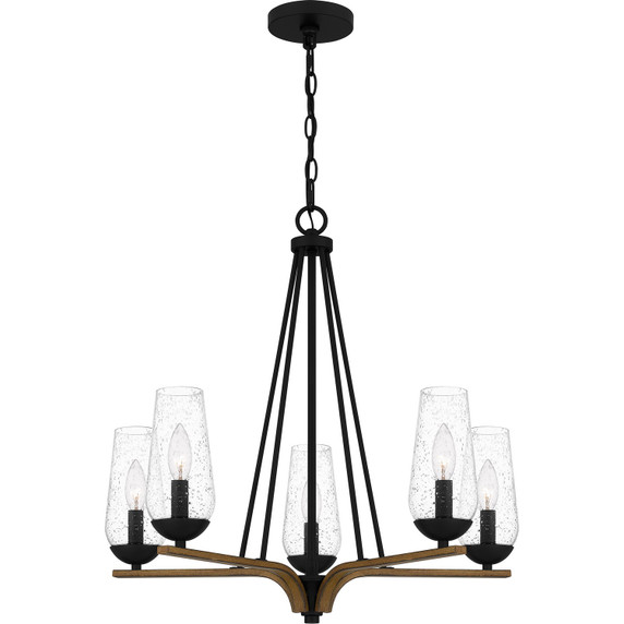 Mid. Chandeliers Glass Up by Quoizel ( 10 | ROC5025MBK Rochester ) 