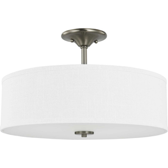 Semi-Flush Mts. Drum Shade by Progress Lighting ( 54 | P350167-009 Inspire ) 