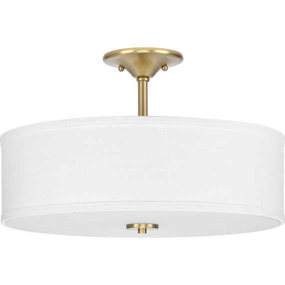 Semi-Flush Mts. Drum Shade by Progress Lighting ( 54 | P350167-012 Inspire ) 