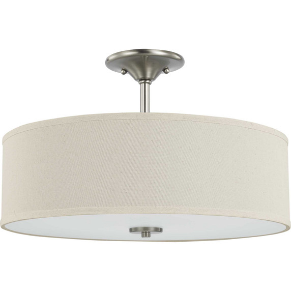 Semi-Flush Mts. Drum Shade by Progress Lighting ( 54 | P350168-009 Inspire ) 