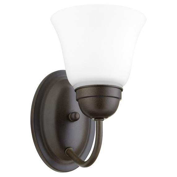 Sconces Single Glass by Quorum ( 19 | 5404-1-86 5404 Lighting Series ) 