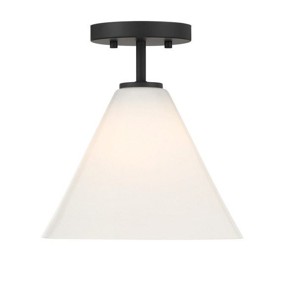 Semi-Flush Mts. Glass Down by Savoy House ( 51 | 7-4011-1-89 Blair ) 