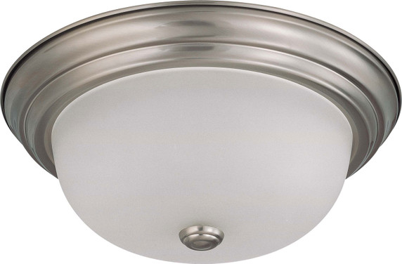 Flush Mounts Bowl Style by Nuvo Lighting ( 72 | 60-3262 Close to Ceiling Brushed Nickel ) 