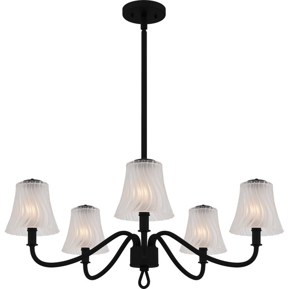 Mid. Chandeliers Candle by Quoizel ( 10 | MCK5030MBK McKinney ) 