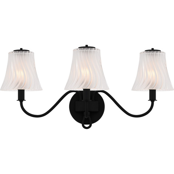 Sconces Triple Candle by Quoizel ( 10 | MCK8623MBK McKinney ) 
