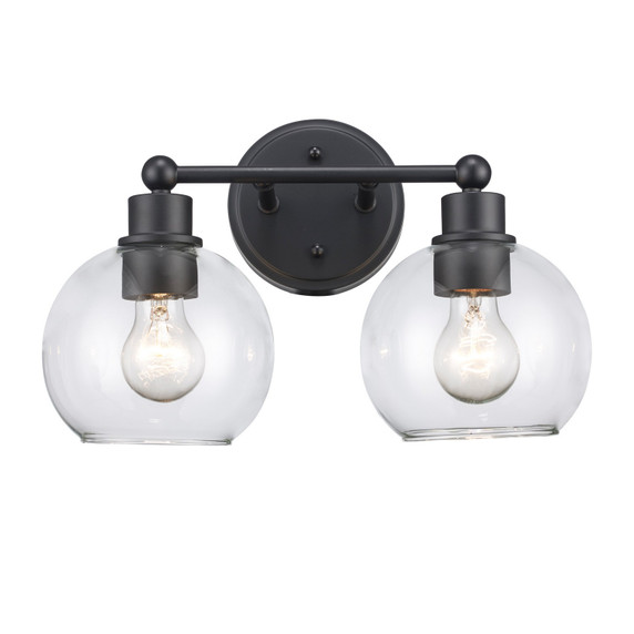 Bathroom Fixtures Two Lights by Trans Globe Imports ( 110 | 22222 BK ) 
