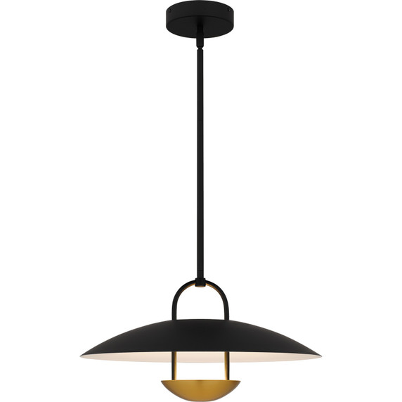 Pendants Metal Shade by Quoizel ( 10 | BIN2818MBK Bingham ) 