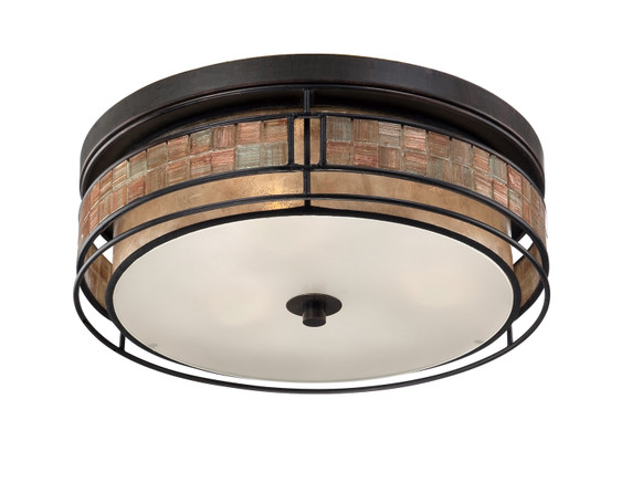 Flush Mounts Cage Style by Quoizel ( 10 | MCLG1616RC Laguna ) 