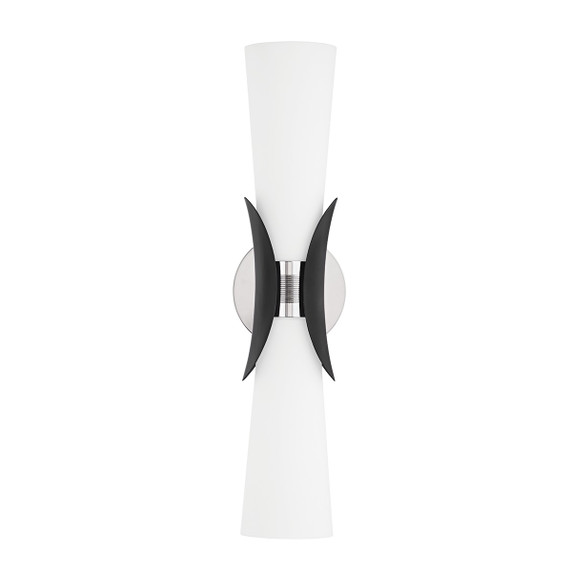 Sconces Double Glass by Troy Lighting ( 67 | B2102-PN/SBK Muncie ) 
