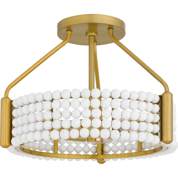 Semi-Flush Mts. Drum Shade by Quoizel ( 10 | MOL1716BRG Molly ) 
