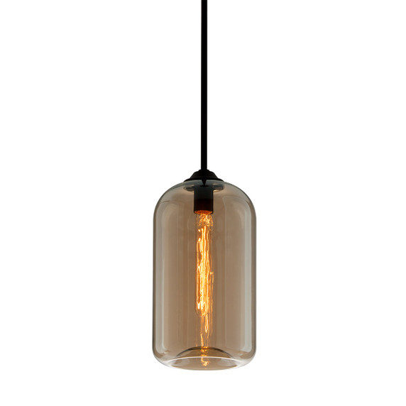 Mini Pendants Glass Down by Troy Lighting ( 67 | F5571-SBK District ) 