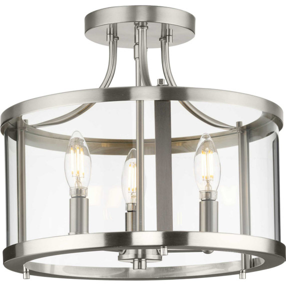 Semi-Flush Mts. Candle by Progress Lighting ( 54 | P350231-009 Gilliam ) 