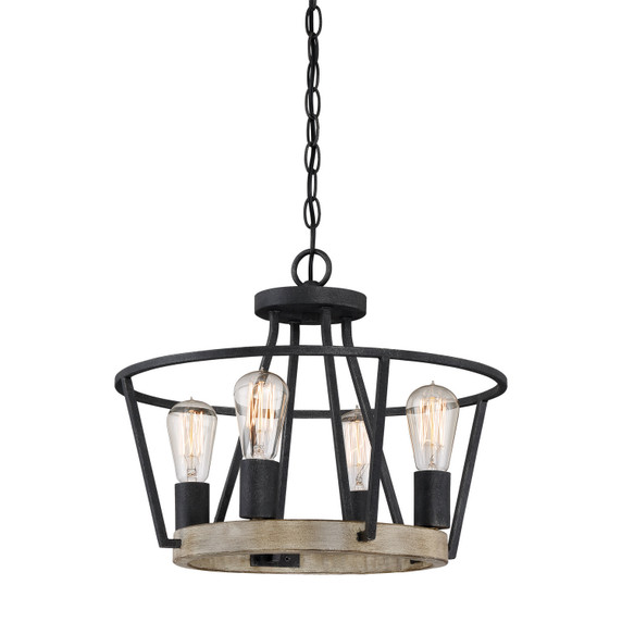Semi-Flush Mts. Cage by Quoizel ( 10 | BRT1717GK Brockton ) 