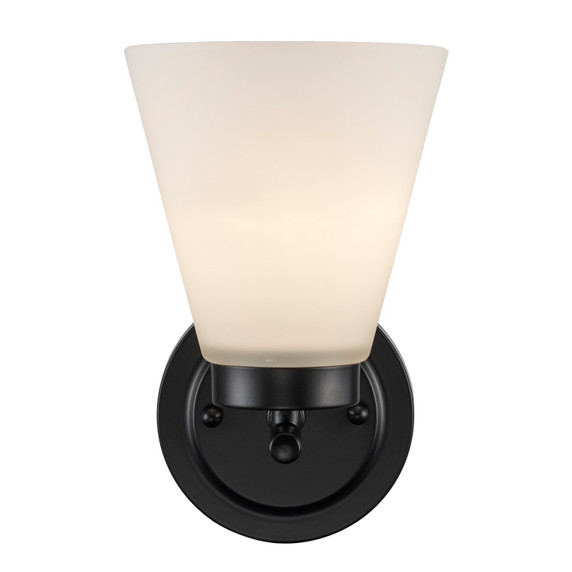 Sconces Single Glass by Trans Globe Imports ( 110 | 71801 BK Fifer ) 