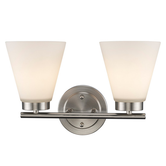 Bathroom Fixtures Two Lights by Trans Globe Imports ( 110 | 71802 BN Fifer ) 