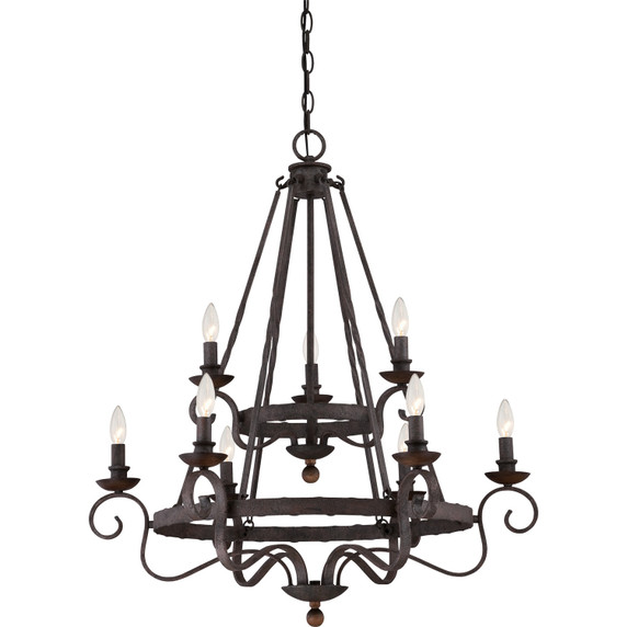 Mid. Chandeliers Candle by Quoizel ( 10 | NBE5009RK Noble ) 