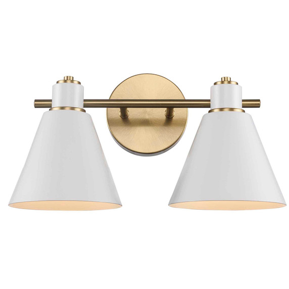 Bathroom Fixtures Two Lights by Trans Globe Imports ( 110 | 22592 AG-WH ) 