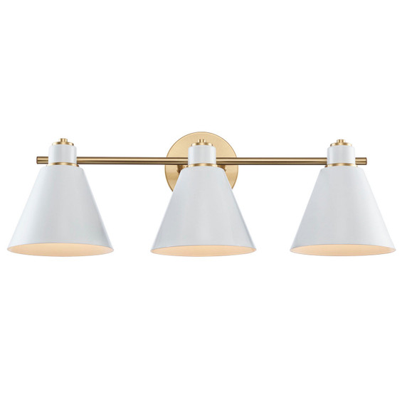 Bathroom Fixtures Three Lights by Trans Globe Imports ( 110 | 22593 AG-WH ) 