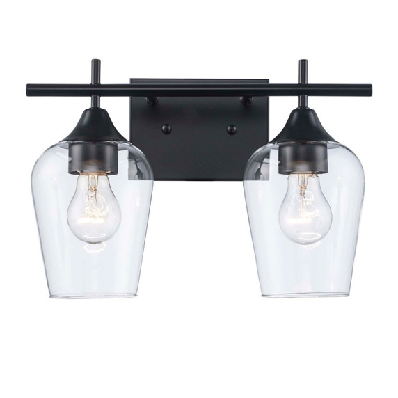 Bathroom Fixtures Two Lights by Trans Globe Imports ( 110 | 71832 BK Kieran ) 