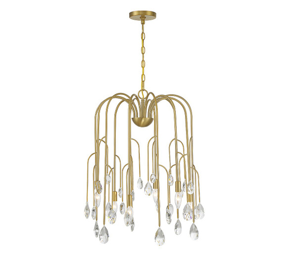 Mid. Chandeliers Glass Down by Savoy House ( 51 | 1-6686-6-127 Anholt ) 
