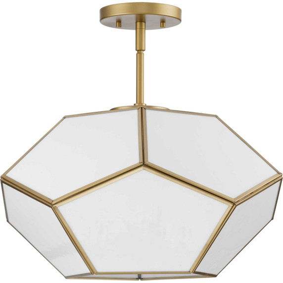 Semi-Flush Mts. Glass Down by Progress Lighting ( 54 | P350261-078 Latham ) 