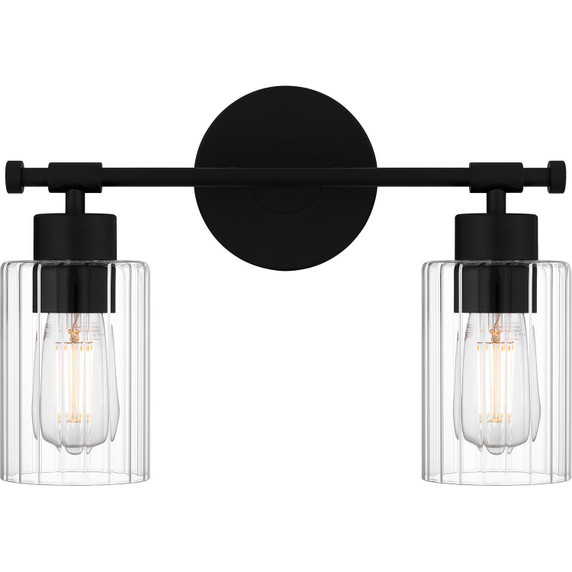 Bathroom Fixtures Two Lights by Quoizel ( 10 | CAP8615MBK Caputo ) 