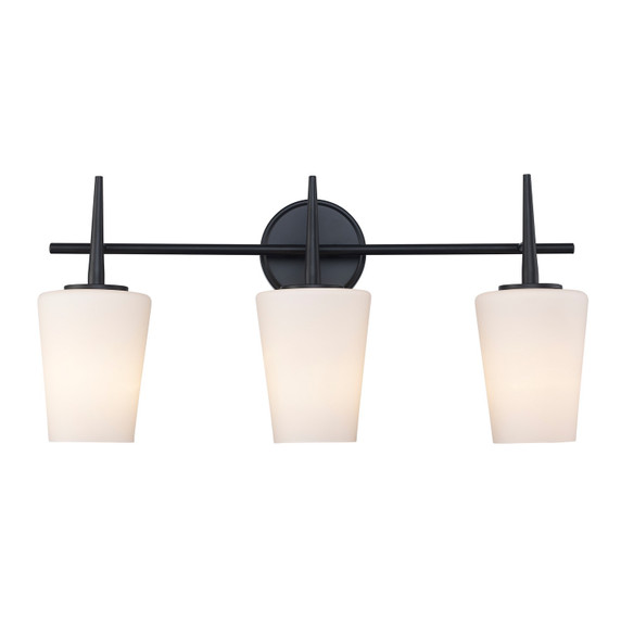 Bathroom Fixtures Three Lights by Trans Globe Imports ( 110 | 71893 BK ) 
