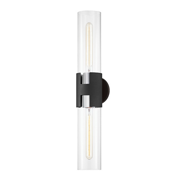 Sconces Double Glass by Troy Lighting ( 67 | B3232-PN/TBK Amado ) 