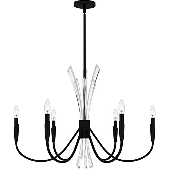 Mid. Chandeliers Candle by Quoizel ( 10 | CCY5032MBK Cecily ) 