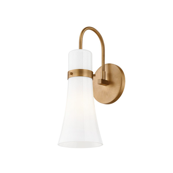 Sconces Single Glass by Troy Lighting ( 67 | B3414-PBR Maple ) 